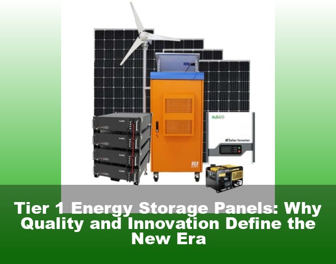 Tier 1 Energy Storage Panels: Why Quality and Innovation Define the New Era